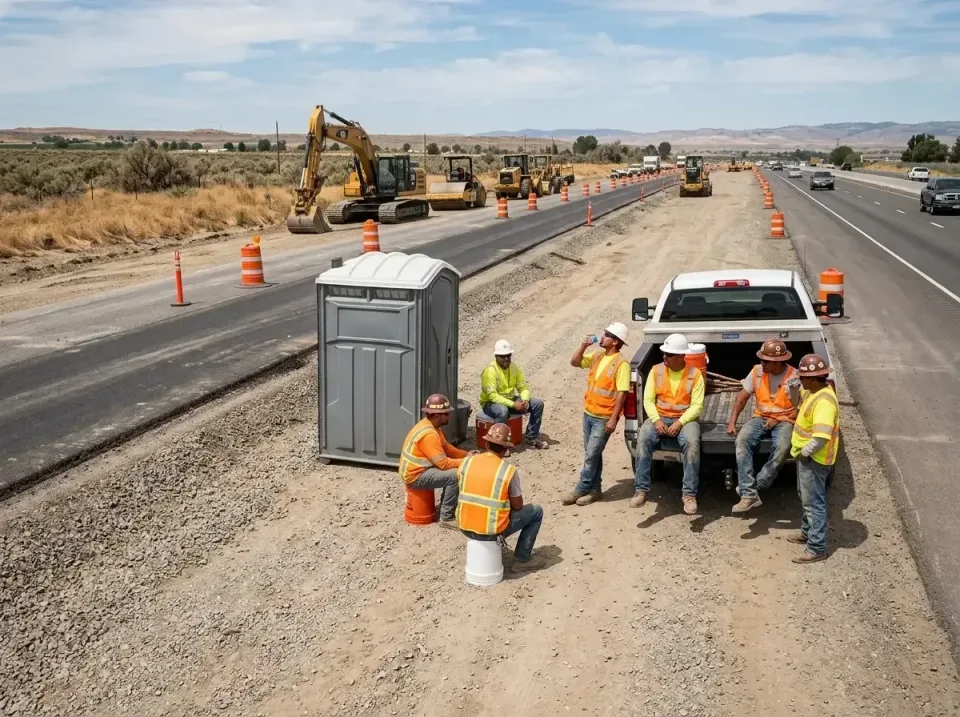 highway-road-construction-crew-007 — frequently asked questions, Porta Potty and Restroom Rentals in Rio Dell, CA